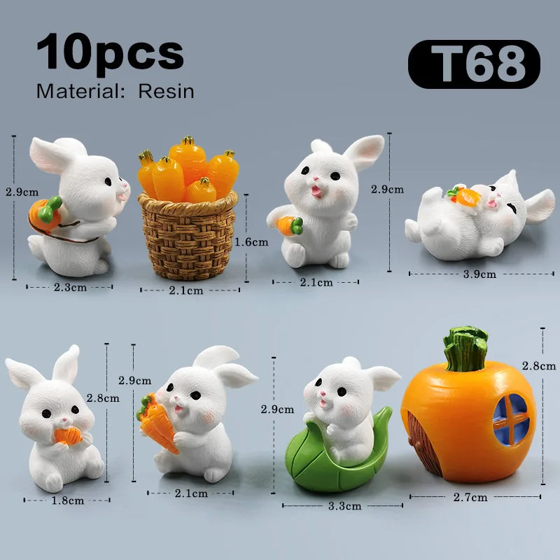 Hot Easter Cute Rabbit Figurine - Image 18