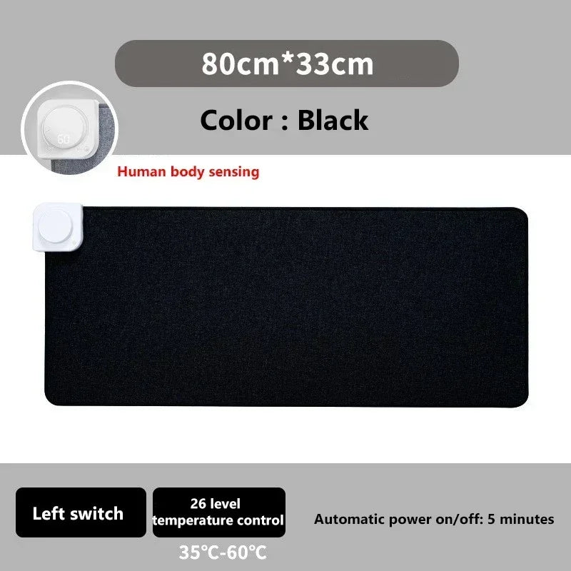 Digital Display Heated Mouse Pad – Electric Hand Warmer Desk Mat with Temperature Display for Office & Home Use - Image 14