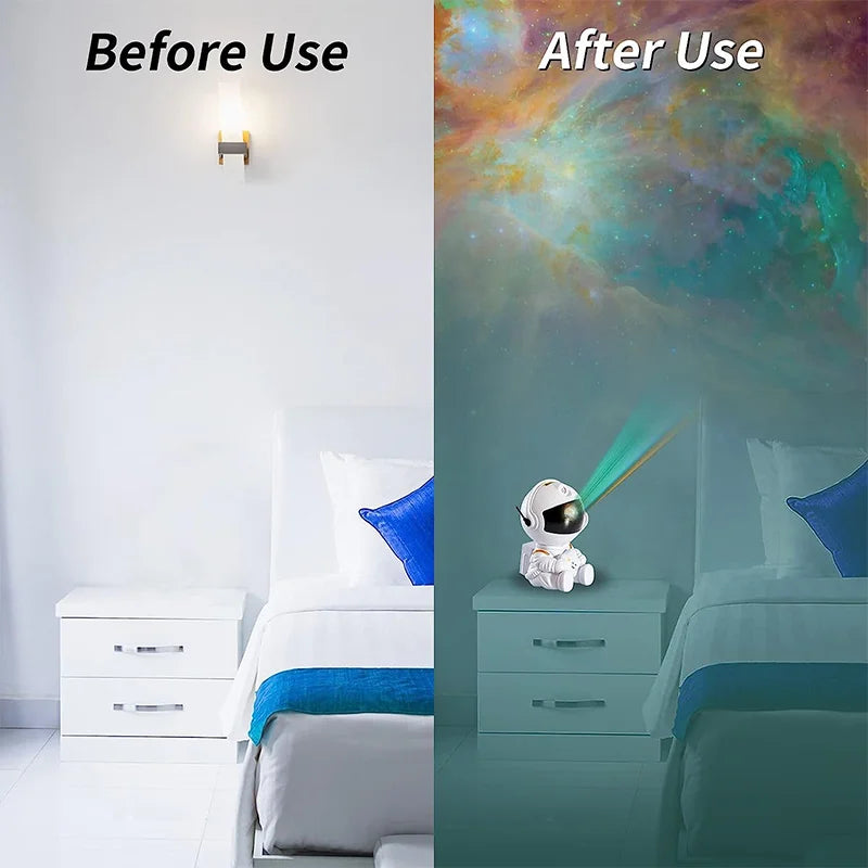 Astronaut Projector Night Light – Galaxy Star Ceiling Lamp for Bedroom & Kids’ Gifts - Image 4