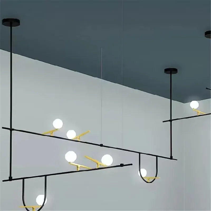 Nordic Minimalist Swallow Pendant Light – Metal Designer Lamp for Kitchen, Office & Coffee Table - Image 4