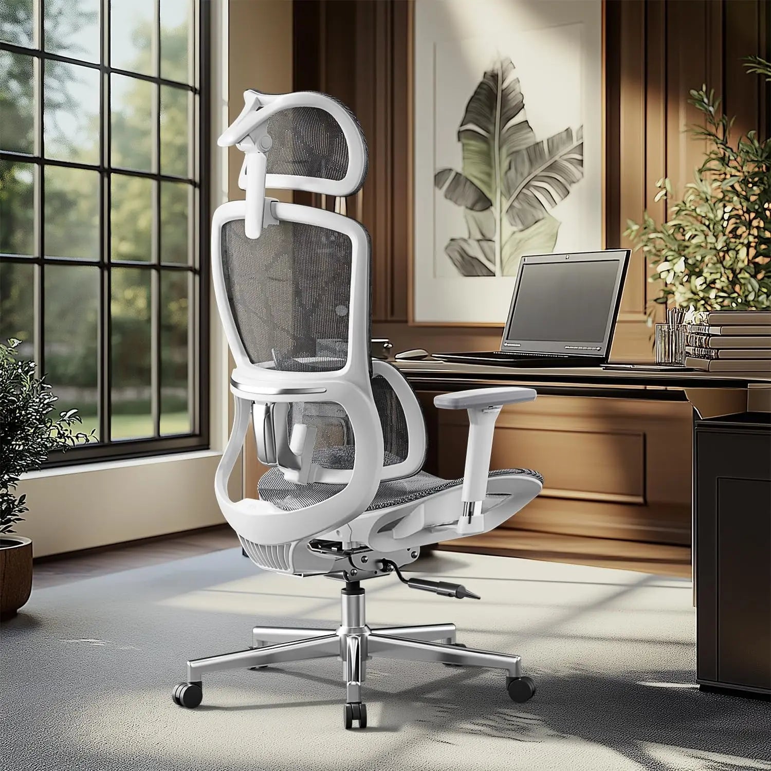 E2 Ergonomic Office Chair – Big and Tall Mesh Chair with 6-Way Dynamic Lumbar Support & 3D Armrests - Image 7