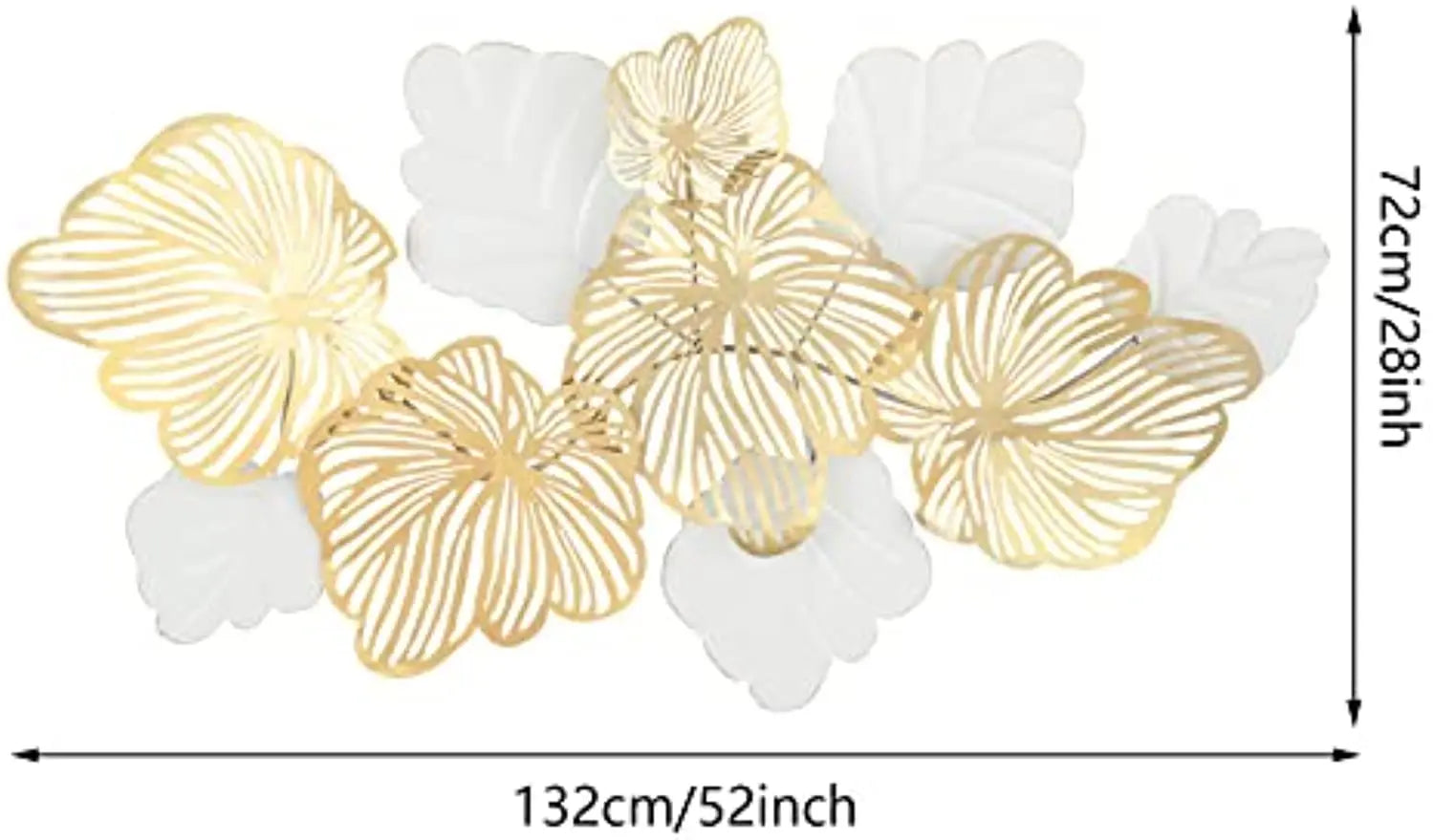 3D Metal Wall Decor – "Gold Flower Blooming" Handmade Leaf Sculpture for Modern Home Decoration - Image 5