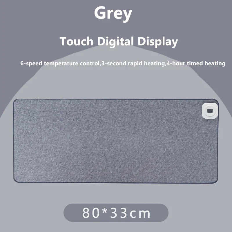 Digital Display Heated Mouse Pad – Electric Warming Desk Mat with Temperature Display for Office & Home Use - Image 8