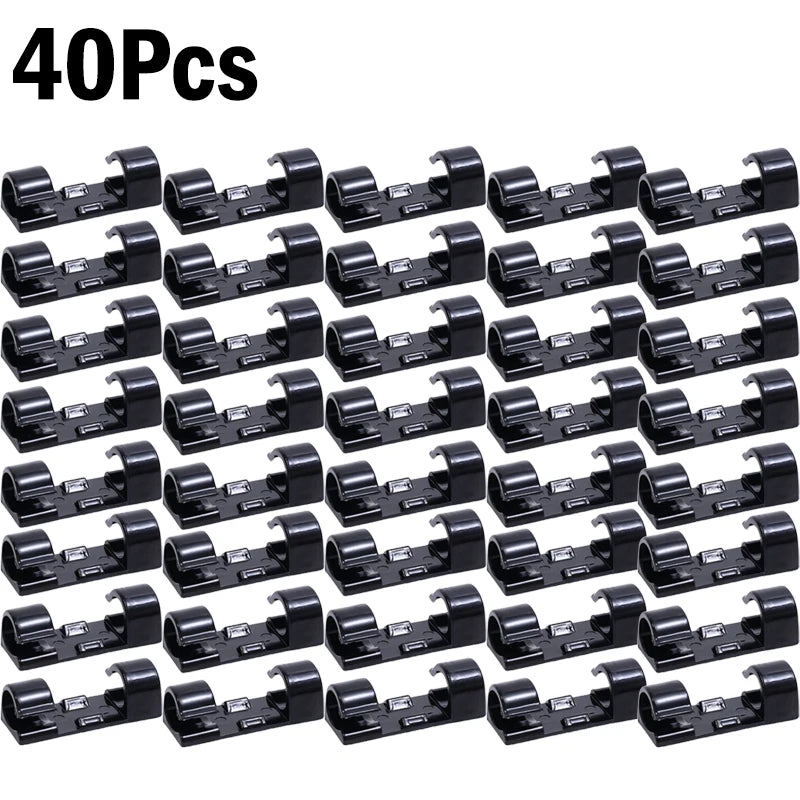 1β60Pcs Self-Adhesive Cable Clips Organizer - Image 20