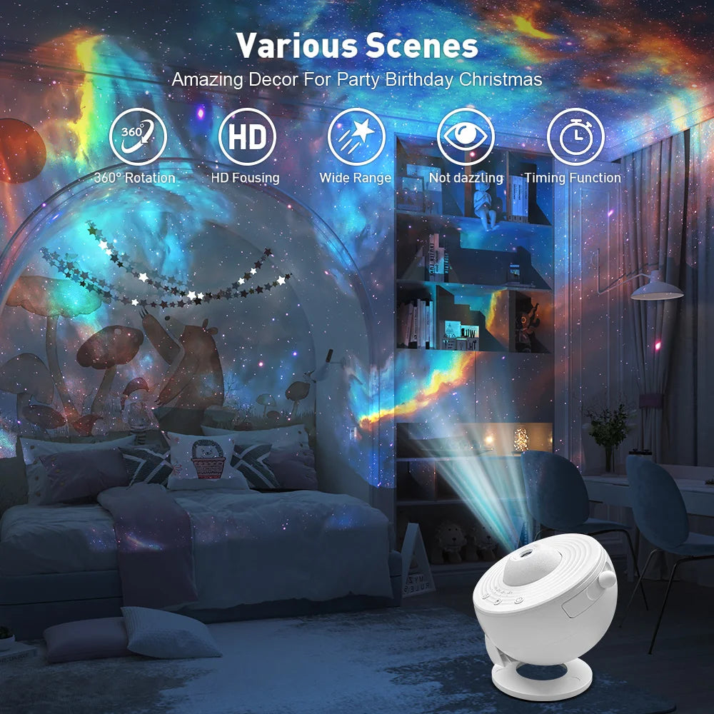 13-in-1 Star Projector – Planetarium Galaxy Projector with Aurora Effects & Night Light for Kids & Adults - Image 3