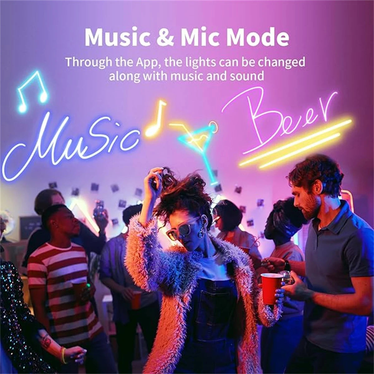 24V RGB Neon Strip Light – 3M/5M/10M Waterproof LED Rope with Bluetooth, Remote & Music Sync - Image 6