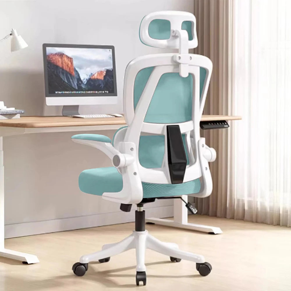 Ergonomic Office Chair – Adjustable High Back Mesh Chair with Lumbar Support and Flip-Up Arms - Image 9