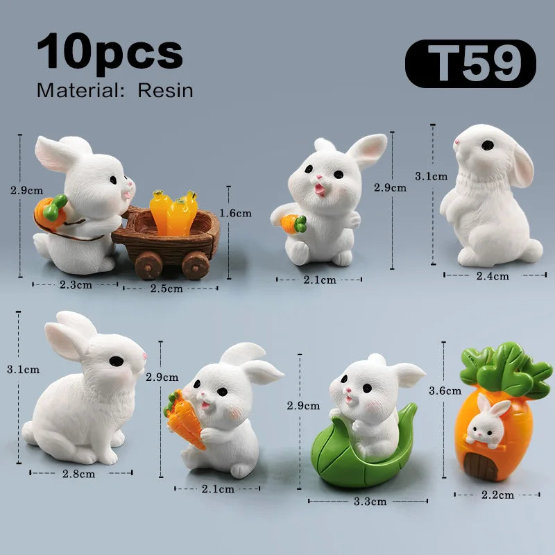 Hot Easter Cute Rabbit Figurine - Image 17