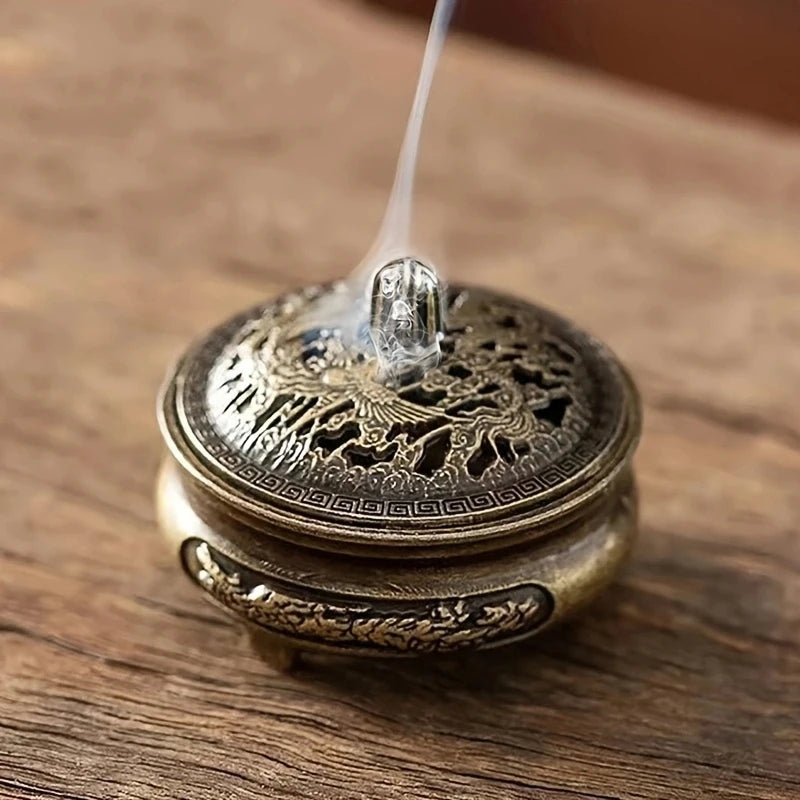 Antique Brass Pocket Incense Burner - Image 5