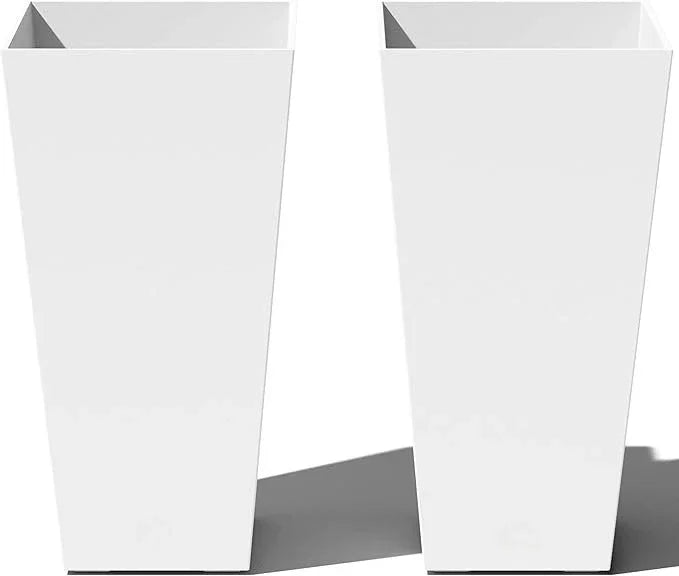 Indoor/Outdoor Taper Planter – Set of 2 (30 Inch Tall) Modern Garden Pots - Image 10