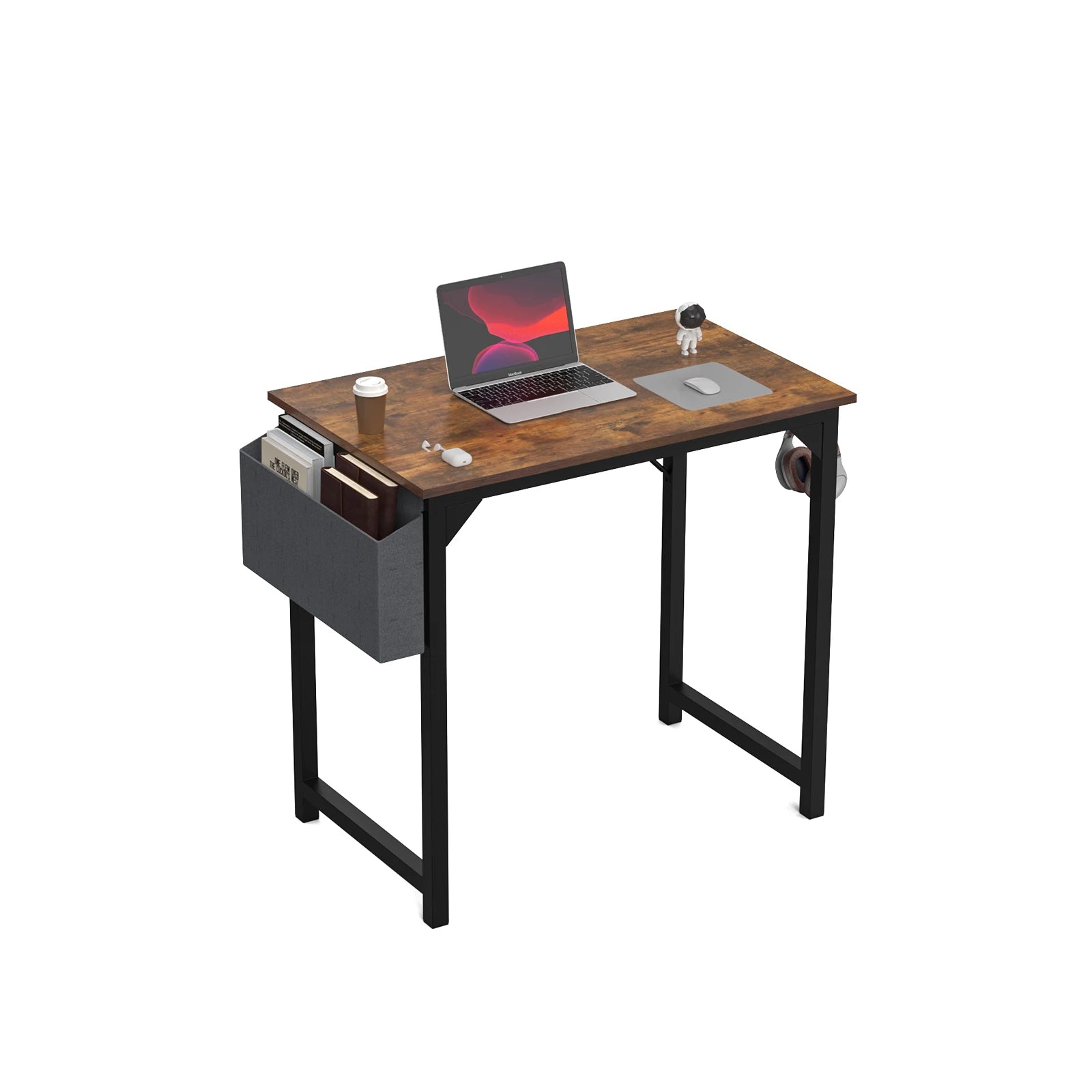 JHK Computer Desk – Modern Simple Writing, Study & Gaming Table with Side Bag & Headphone Hook - Image 15