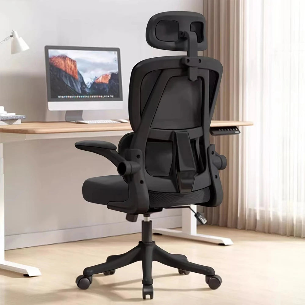 Ergonomic Office Chair – Adjustable High Back Mesh Chair with Lumbar Support and Flip-Up Arms - Image 10